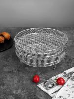 Rack De Acero Inoxidable Para Air Fryer Accesorios De Horno Y Secadora Para Cocinar Almohadillas De Hornear Y Almohadillas De Vapor Resistente Al Calor Herramientas De Cocina - details 1