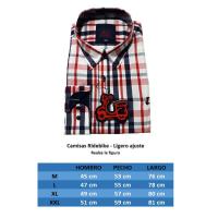 [LIQUIDACION] RIDEBIKE Hombre camisa Ajuste Semientallado Logo bordado Moda Casual Informal Reg 1504 - details 0