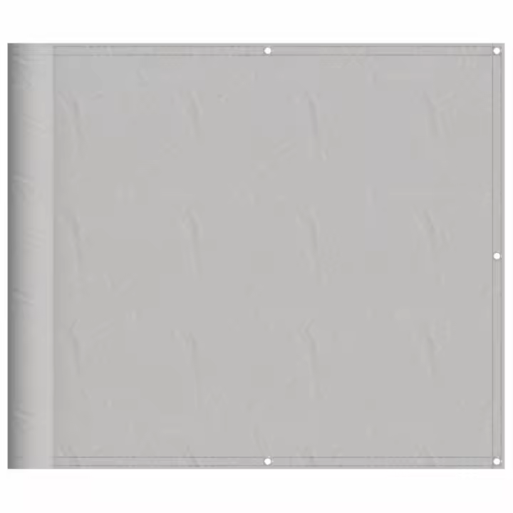 Pantalla de Balcón 100% poliéster Oxford gris Claro 90x500 cm - 1