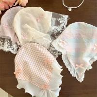 Fular De Encaje Cuadros Rojo Para Mujer Accesorio De Cabello Estilo Retro Triangular Para Viajes Y Fotografía Bandana De Algodón Adecuada Para Todas Las Estaciones - details 5