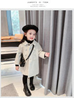 Abrigo De Lana Para Niñas Doble Botón Estilo Invernal Abrigo De Trench Otoño Invierno Ropa Para Niños 2-6 Años Outerwear - details 11