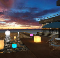 Lámpara Decorativa De Cubo LED De 16 Colores Con Controlador Recargable Por USB Y Solar Para Mesa Fiesta Camping - details 8