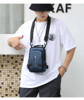 Bolsa De Pecho Multifuncional Para Hombre En Nylon Con Patente Impermeable Antirrobo Para Viajes Con Carga USB Bolsa Masculina Casual - details 17