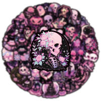 Pegatinas De Calavera Gótica Y Terror En Rosa Y Negra 10/30/50pcs Para Portátil Cuaderno Nevera Maleta Juguete Resistente Al Agua Accesorios Para Niños - details 3
