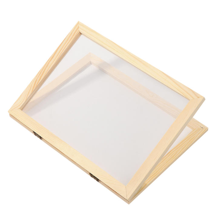 Molde De Malla De Madera Para Hacer Papel DIY Herramienta De Artesanía De Doble Lado Marco De Papel Hacer De Tela Mesh