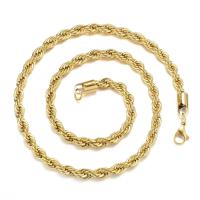 Cadena De Oro Acero Inoxidable 2-6MM Cadena De Enredado Para Hombres Y Mujeres Joyería Moda Impermeable Y No Desvanecida Para Fiesta - details 1