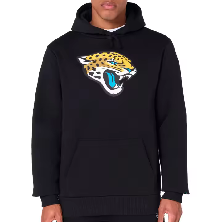 NOS NFL REGULAR HOODY JACJAG BLKWHI: Sudadera NFL Regular Jacksonville Jaguars, en blanco y negro. Ideal para quienes buscan una prenda deportiva y cómoda para apoyar a su equipo. ✅ Entrega 24/72h a España (península) - 1