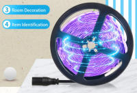 Tira De Luz LED UV 5M/10M 385-400nm Lámpara Ultravioleta Para Fiesta De Brillo Decoración De Cocina DC12V SMD 2835 Ribbon - details 3