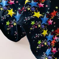 Sábana Matte Con Patrones Dispersos De Estrellas Coloridas Colcha De Cama Para Dormitorio Hecha De Poliéster 100% - details 5