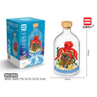 Juguetes De Bloques De Construcción Animal Del Mundo De Los Mares Con Pulpo Modelo DIY Educativo Para Niños Regalos - details 0