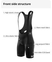 Shorts De Ciclismo Bib Para Hombre Y Mujer Ropa De Bicicleta Con Almohadilla 3D Tights De Verano Para Ciclistas Profesionales MTB - details 2