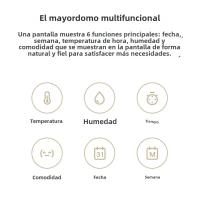 Termómetro Y Higrómetro Inteligente XIAOMI Mi Bluetooth Digital Sin Fuerza Compatible Con Mijia Para Medición De Temperatura Y Humedad - details 1