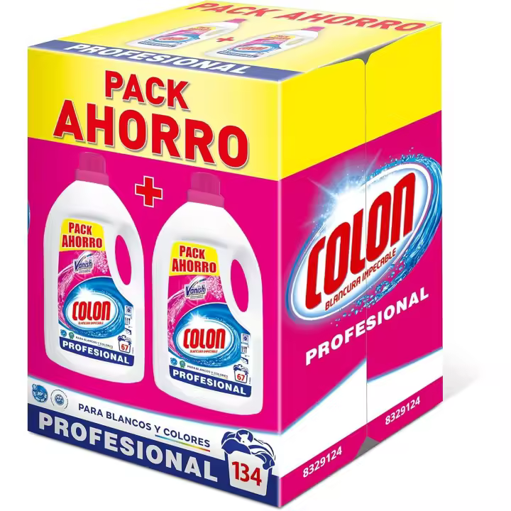 Detergente liquido lavadora  Formato Gel Vanish Powergel (134 lavados) ropas blancas y de colores 7,370L-Colon - 1