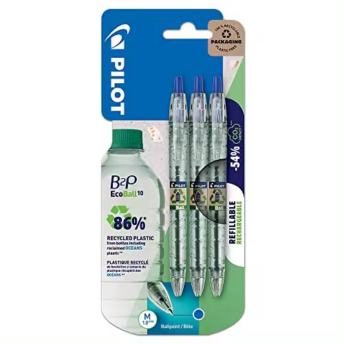 PILOT Bolígrafo B2P ecoball blíster 3 uds. azul - 1