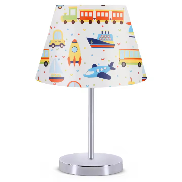 Lámpara de Noche Wellhome 37cm Blanco/amarillo E27 IP20 Máx 60W, PVC, Pie de Metal - 1