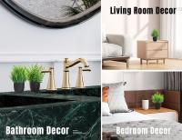 Pack De 4 Plantas Artificiales Pequeñas Para Baño Y Oficina Decoración De Escritorio En Interiores Material PVC Estilo BONSAI - details 5