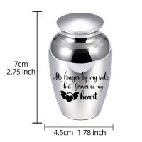Pequeño Urnita Para Restos Humanos Con Alas De Angel Urna De Compartición Para Familia Y Amigos Mini Urna De Cremación Recuerdos Memoriales - details 1