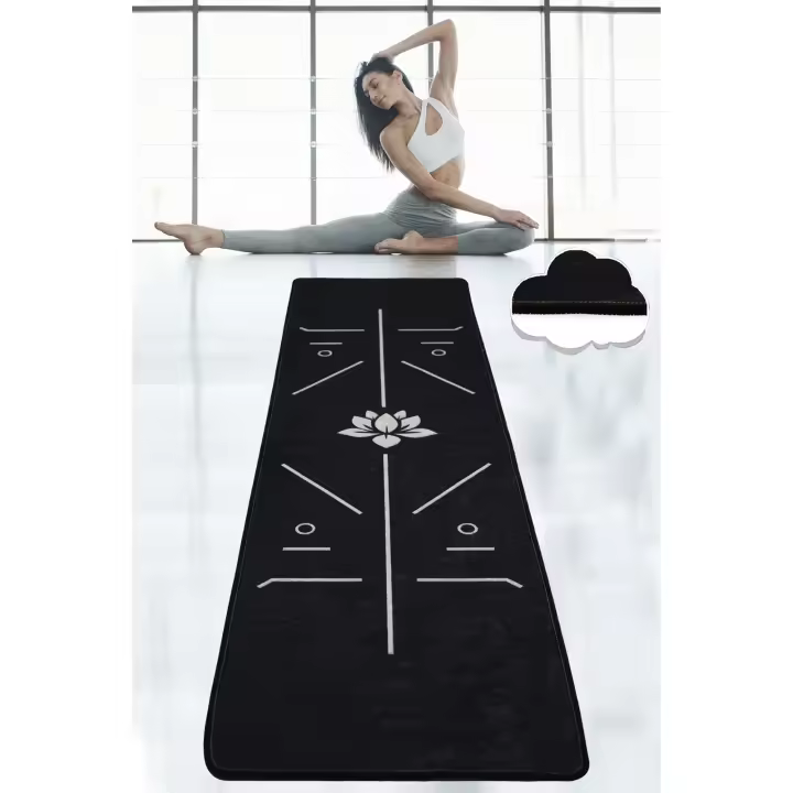 Alfombra de yoga negra - 1