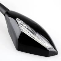 Espejos para motorteta, 1 par de luces LED Negrs with Señal de Giro para motorceta - details 1