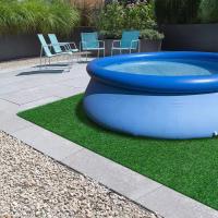 Césped de jardín natural de alta calidad 7mm césped artificial césped artificial césped sintético alfombra verde césped artificial césped artificial - details 0