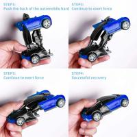 Mini Juguete De Coche 2 En 1 Transformación Automática De Robot Para Niños Modelo De Coche De Plástico Sin Batería Regalo Ideal Para Edades 4-12 - details 1