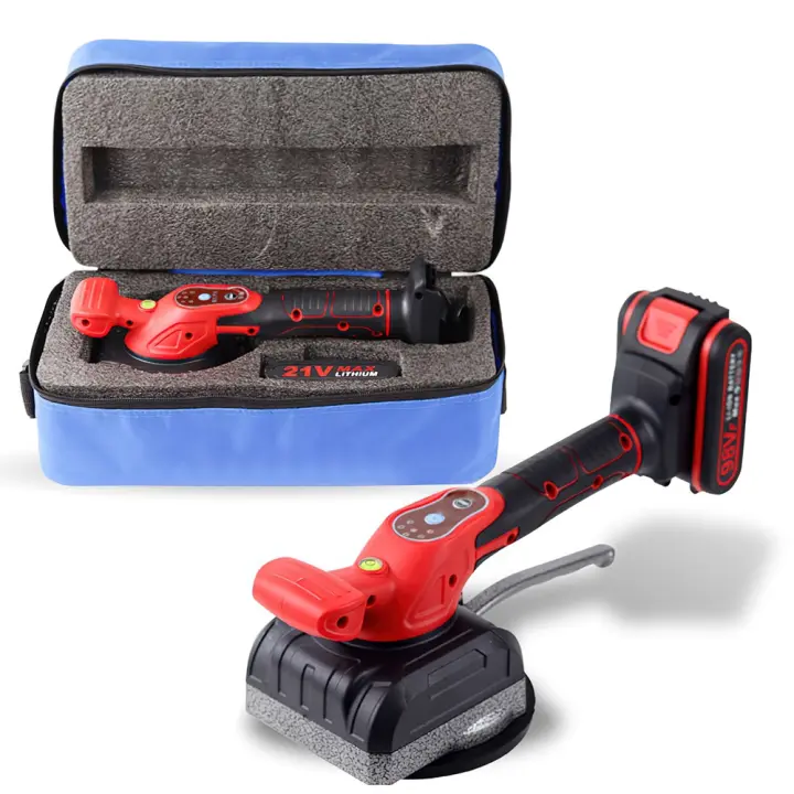 Máquina de azulejos de 200KG, vibrador de suelo de 5 engranajes con ventosa, herramientas eléctricas de nivelación para batería Makita de 18V/21V Máquina de azulejos de - 1