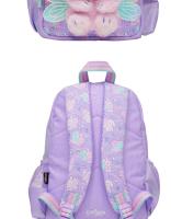 Mochila Escolar Smiggle Australia Ángel Conejo Morado Para Estudiantes Primarios Diseño De Dibujos Animados Ideal Para Actividades Externas Y Uso Diario - details 1