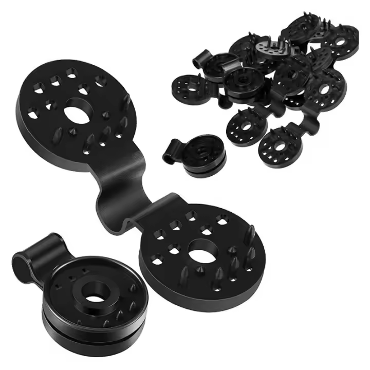 20pcs Clip De Plástico Para Jardín Resistentes Para Telas De Sombra De Estufa Y Red De Jardín Color Verde Claro Tipo De Agarre De Bloqueo - 1
