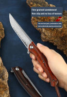 Cuchillo Plegable De Acero Damasco VG10 Cuchillo De Campo Mini Para Exterior Cuchillo De Bolsillo Coleccionista Cuchillo De Defensa - details 3