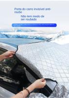 Cubierta De Parabrisas Para Coche Impermeable Protector Solar Magnético Cubierta Frontal De Ventilación Automóvil - details 9