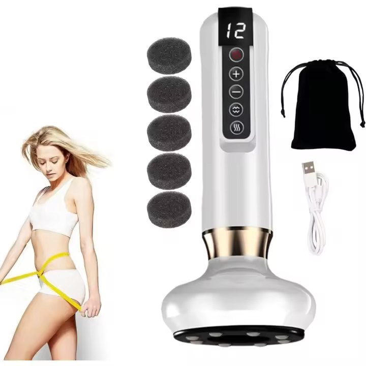 Masajeador de celulitis Shevitality, kit para aliviar la celulitis She Vitality, cintura, caderas, brazos y piernas. Masajeador portátil para reducir la grasa y reafirmar la piel. Firmeza visible en 2 semanas (negro). - 1
