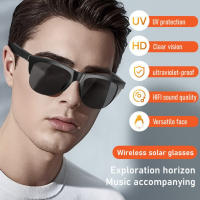 Gafas Inteligentes con Audio Solar Bluetooth 5,3 | Auriculares Abiertas + Lentes Polarizadas UVA/UVB 400 | Badería Recargable (8h Autonomía) | Compatible con iOS/Android/PC | Modelos F06-F08 para Juegos y Conducción | Certificación CE - details 1