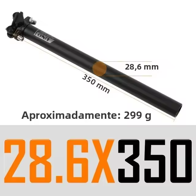UNO Post De Silla De Bicicleta Ultraligero De Aluminio MTB 25.4/27.2/28.6/30.9/31.6*350/400mm Piezas De Tubo De Silla De Carretera Y Montaña - 1