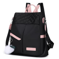 Mochila informal de de de tela Oxford, bolso bolso escolar viaje antirrobo, hombro bidireccional mul - details 3