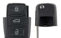 MultiAccesorios Carcasa de Llave para Coche 3 Botones – Compatible con Volkswagen, Skoda y más | Reemplazo Bora, Beetle, Golf. con zócalo de Pila Botones de Abrir, Cerrar y Maletero - details 1