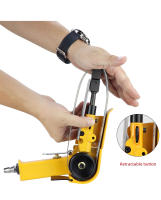 HIFESON Sándwich De Cinta Pneumático 3/8" Máquina De Pulir Para 10x330mm 20x520mm Herramienta Comercial De Manufactura - details 5