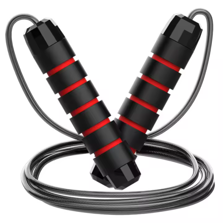 Cuerda De Saltar Ajustable De Acero Para Ejercicio De Fitness Y Entrenamiento En Casa Equipo Deportivo Sin Nudos Ideal Para Estudiantes - 1