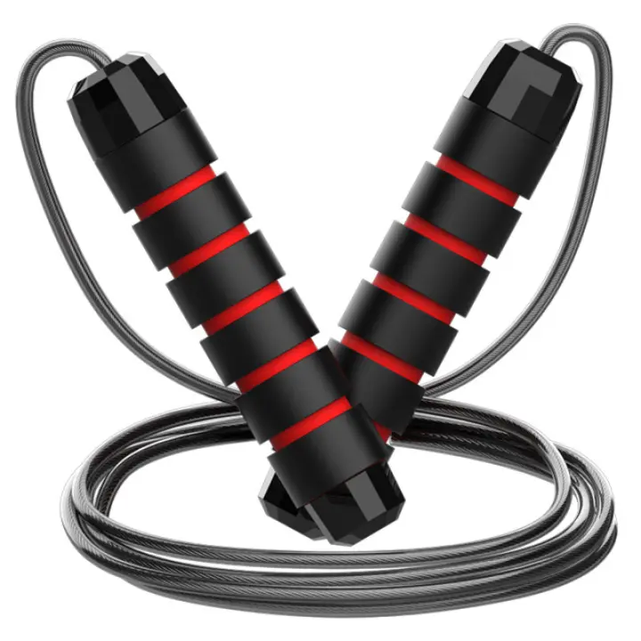 Cuerda De Saltar Ajustable De Acero Para Ejercicio De Fitness Y Entrenamiento En Casa Equipo Deportivo Sin Nudos Ideal Para Estudiantes - 1