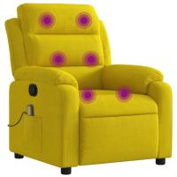 vidaXL Sillón de masaje reclinable de terciopelo Gris claro, Gris oscuro, Verde oscuro Sillon Dormitorio Sillon Comodos Silla Relax Sillón Sofá - details 4
