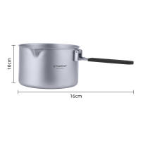 Tomshoo Olla De Titanio Portátil De 2L Con Tapa Y Mango Colapsable Para Camping Cocina Al Aire Libre Y Viajes Deporte De Montaña - details 1