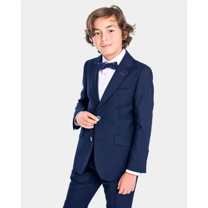 Spagnolo Americana Traje Tejido Nido de Abeja Marino para Niño - Chaquetas y Abrigos Niño - 1