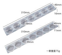 Molde De Silicona Para Epoxy DIY En Forma De Semicírculo Y Hemisferio Con Siete Chakras Para Resina Molde Para Joyería Durable - details 0
