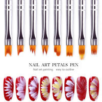 Set De Pinceles Para Arte De Uñas Profesional 8/12 Piezas Para Pintar Flores Herramienta De Arte De Uñas DIY Para Uso En Hogar Y Salón - details 1