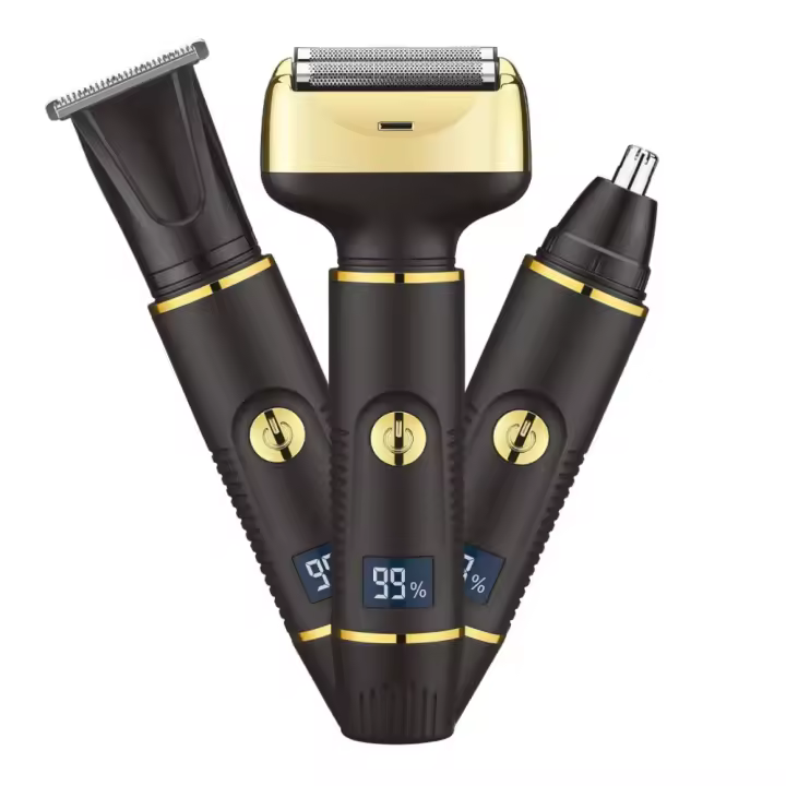 Kit Recargable 3en1 USB-C | Máquina Cortapelo + Recortador Nasal,Ajuste Precisión,Carga rápida, Ideal Viajes - 1