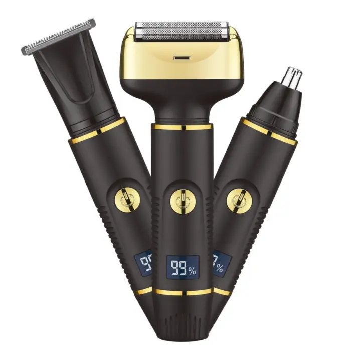 Kit Recargable 3en1 USB-C | Máquina Cortapelo + Recortador Nasal,Ajuste Precisión,Carga rápida, Ideal Viajes - 1