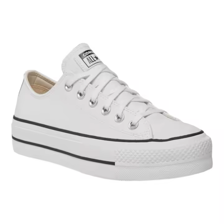 Zapatillas Converse Chack Taylor Lift Ox Blanco Piel Sneaker 561680C - 1
