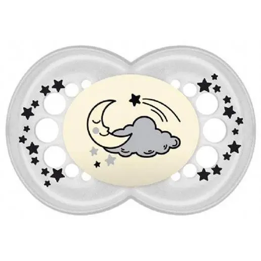 Mam Baby Chupete Silicona Original Night + 6 M Pack D - 1