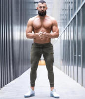 Pantalones De Correr Para Hombre Fitness Entrenamiento Deportivo Tejido De Poliéster Y Algodón Estilo Magro Ajustado Para Gimnasio Y Running - details 5