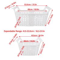 Cesta Para Congelador De Pecho Organizador De Almacenamiento Expansible Con Manija Accesorio Para Congelador De Pecho Para Cocina Material PP Resistente Al Carga - details 4