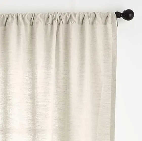 Cortinas De Lino 84 Pulgadas 1 Panel Set Cortina Semi Transparente Algodón Clásica Para Sala De Estar Filtro De Luz - 1